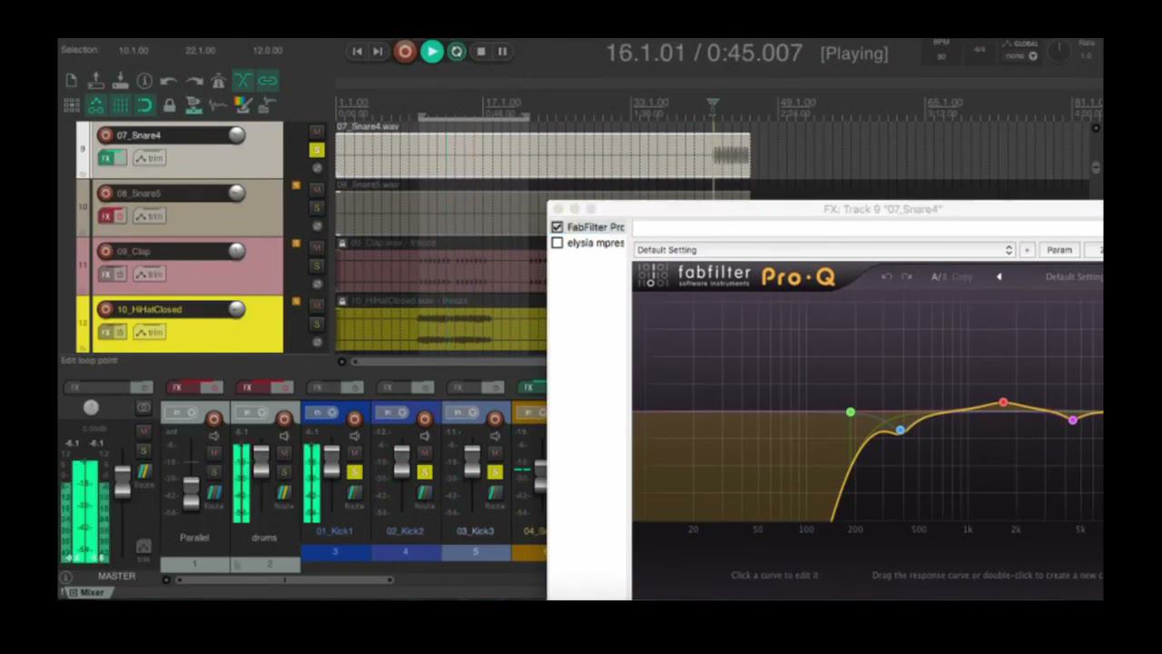 Mixing Tutorial Drum Mixing 10 Minutes Mixing Rap Hip Hop
