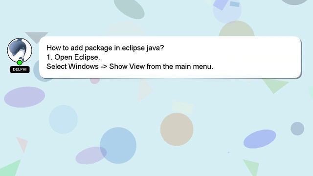 How to add package in eclipse java? смотреть онлайн