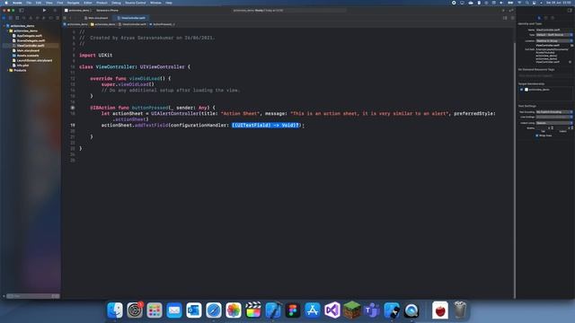 How to use an Action Sheet in Swift смотреть онлайн