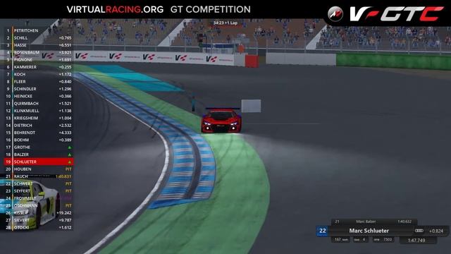 Assetto Corsa | GTC X powered by Virtual Racing Lounge | Lauf 1 | Hockenheim | virtualracing.org смотреть онлайн