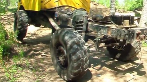 В таком состоянии пришло нам шасси проекта Unimog 1850