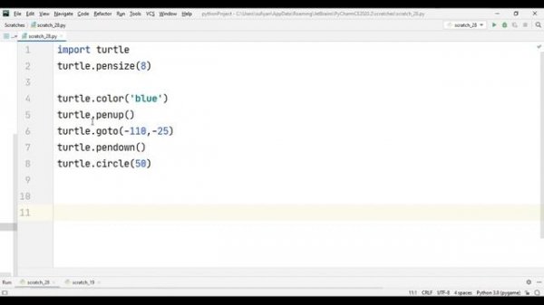 Draw Olympic Rings with Python Turtle | Python Turtle Graphics Tutorial#19 | python cool designs