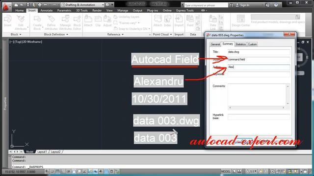 2.17 How to use command update fields in autocad смотреть онлайн