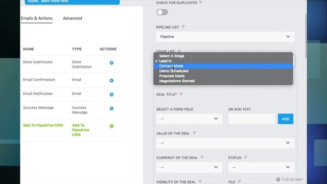 Ninja Form to Pipedrive CRM смотреть онлайн