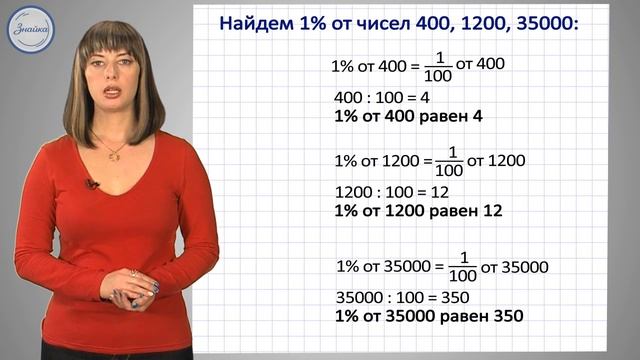 Математика 4 класс Проценты смотреть онлайн