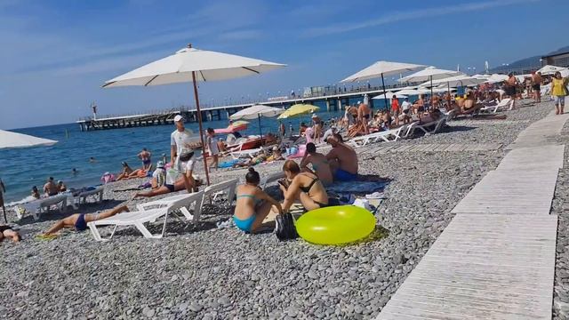 ЛАЗАРЕВСКОЕ 2020?СОЧИ.+45 Лазаревское ,центральный пляж 13.09.2020г.