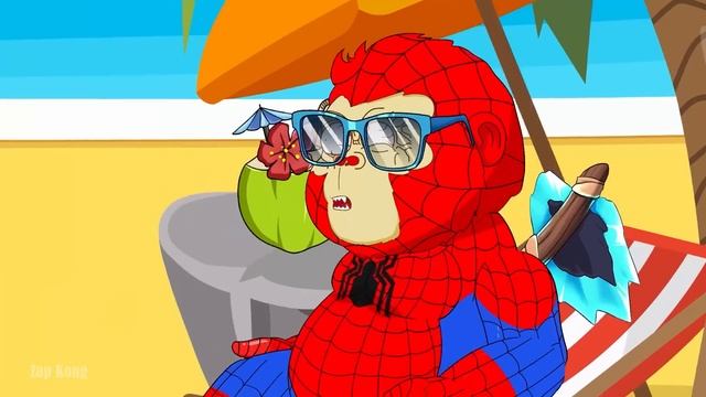 Team KONG RAINBOW RADIATION vs Team SPIDERMAN GODZILLA x KONG: Spaceship War | Godzilla Cartoon смотреть онлайн