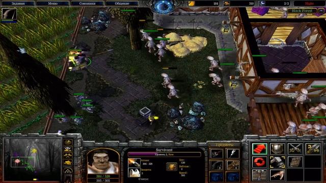 Warcraft 3 Black Forest (Варкрафт 3, карта Чёрный Лес). Баги-лаги и т.д. смотреть онлайн