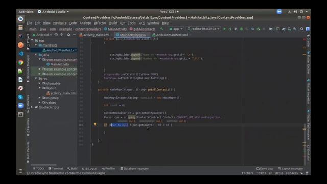 Contact Provider with Source Code in android studio | Get Contacts Android Example | смотреть онлайн