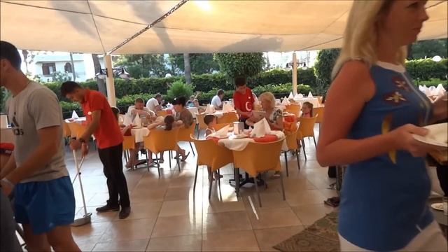 Palmeras Beach Hotel 5*(CLUB INSULA 5*) Алания Турция - УЖИН смотреть онлайн