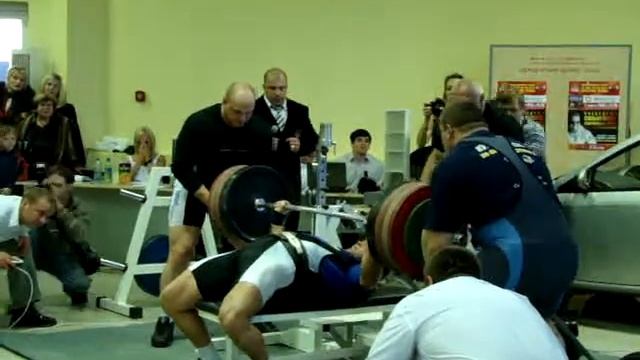 bench press 300 kg, Otavin Konstantin смотреть онлайн