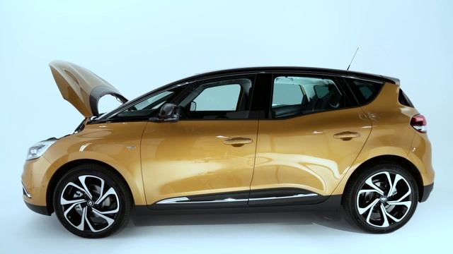Apertura del capot en Renault SCENIC 2017 смотреть онлайн