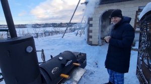 ?? Смокер 2 года опыт использования | Жарим шашлыки зимой | Завод мангалов.рф Отзыв