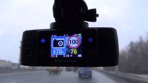 Видеорегистратор DATAKAM G5. Работа SPEEDCAM ( СПИДКАМ ) на МКАДе. Звук выключен