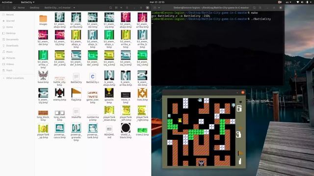 Battle City Game developed in C смотреть онлайн