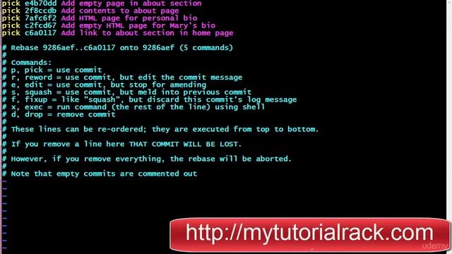 023 Manipulate individual commits and edit commit history using Rebase смотреть онлайн