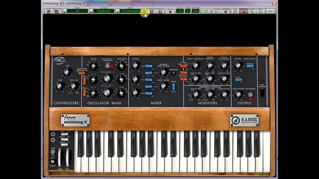 Arturia - MINIMOOG v (sounds) prt.1 смотреть онлайн