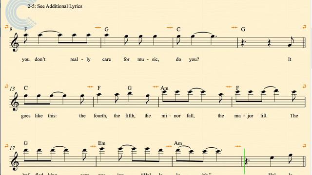 Flute - Hallelujah - Rufus Wainwright - Sheet Music, Chords, & Vocals
