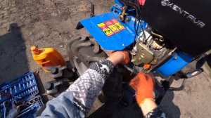 Меняем масло и  МОТОБЛОК КЕНТАВР МБ 2010ДЭ-3