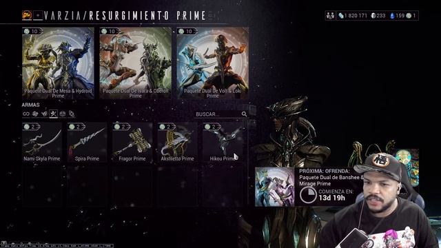 Tienes POCO tiempo APROVECHA | más de 15 warframes prime y sus armas | MAOMIX смотреть онлайн