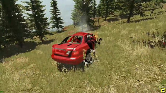 BeamNG Drive High Speed Rollover Crashes #14 смотреть онлайн