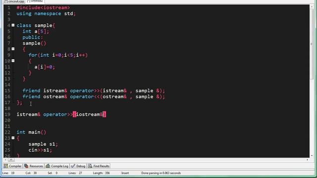 12. Overloading cin and cout operators.[Hindi] смотреть онлайн