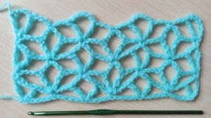 Красивая сетка - узор крючком.