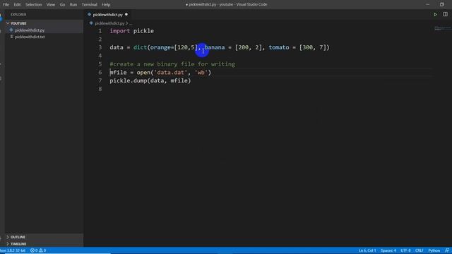 Store a dict to a file and load it to memory in Python смотреть онлайн