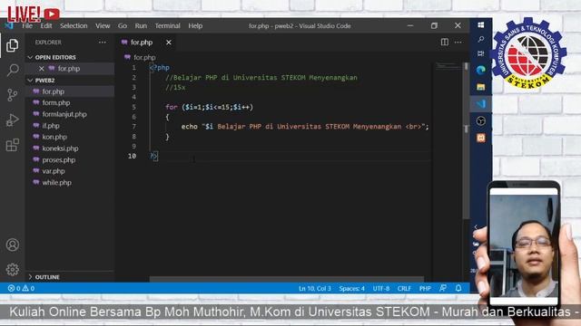 Perulangan PHP (For - While - Do While - Foreach) смотреть онлайн