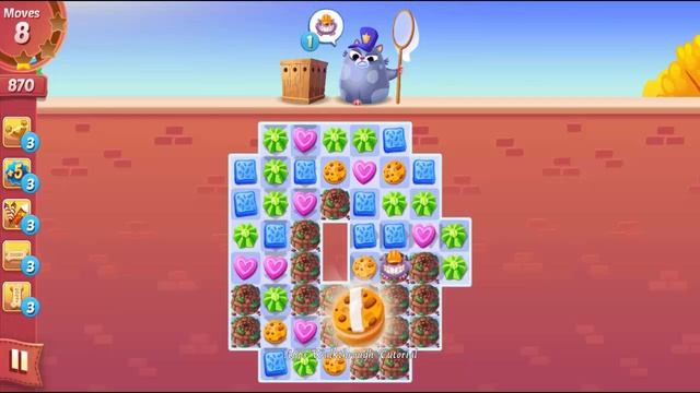 Cookie Cats Level 95 - Walkthrough ( No Booster ) смотреть онлайн