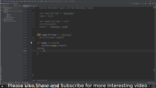 #21 Kotlin - How to use null Safety and Smart Cast with Example. смотреть онлайн
