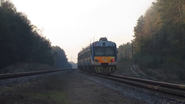 Дизель-поезд ДР1Б-504 (ТЧ-8 БЧ Гомель). смотреть онлайн