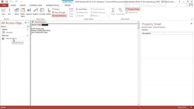 CREATING AND INSERTING DATA INTO ACCESS TABLE USING SQL смотреть онлайн