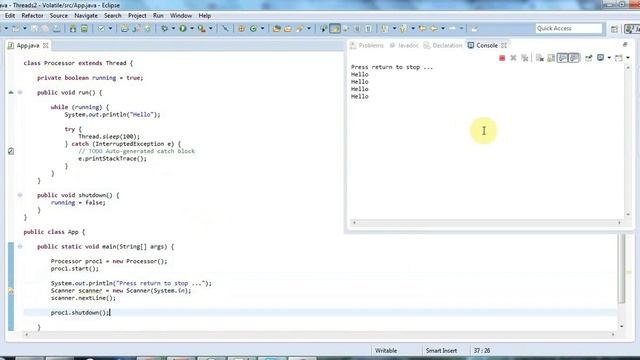 Java Multithreading Lecture 2: Basic thread synchronization смотреть онлайн