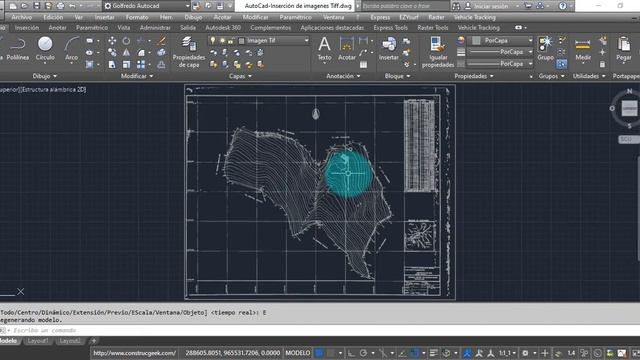 AutoCad-Insertar Imagen Raster TIF y ajuste con Raster Design смотреть онлайн
