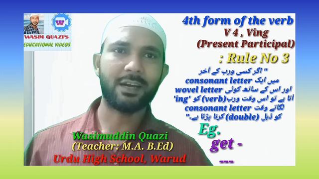 Subject : English Grammar Topic : Forms Of Verb ( V2 , V3 , and V4 (Ving) смотреть онлайн