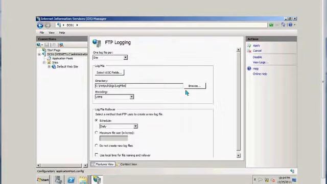How to change the log file encoding from UTF to ANSI for an FTP site on a Windows 2008 R2 server смотреть онлайн