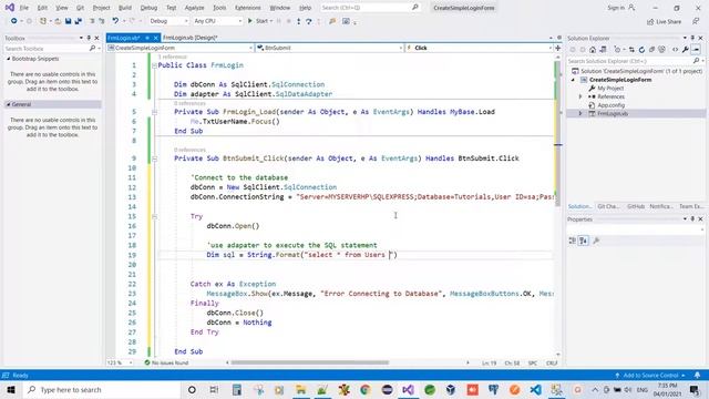 Create Login Form Tutorial - VB.NET Forms #ezettutorial #vbnet #sqlserver смотреть онлайн