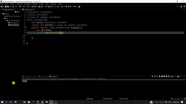 Types Of Variables In Java(Instance , local , class/static)--variables смотреть онлайн
