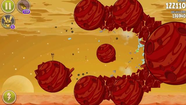 Angry Birds Space Red Planet Level 5-19 смотреть онлайн