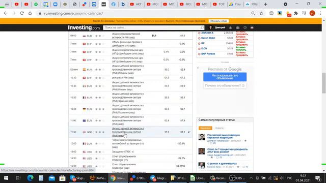 АКТУАЛЬНЫЙ ТРЕНД РЫНКА 1.04.2021 смотреть онлайн