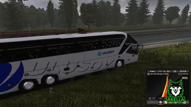 Euro Truck Simulator 2 карта Восточный Экспресс Автобусный рейс: Брянск - Рязань #2 смешная история смотреть онлайн