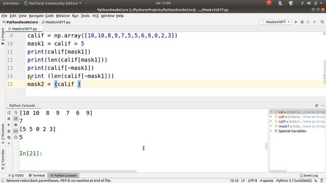 ? Máscaras | Mask | Arreglos | Dataframe | Python desde cero│¡Muy básico! смотреть онлайн