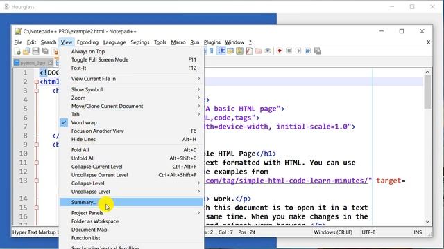 NOTEPAD++ TIPS AND TRICKS: Quick Summary of a File смотреть онлайн