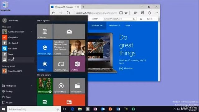 Windows 10 Tutorials Start Menu смотреть онлайн