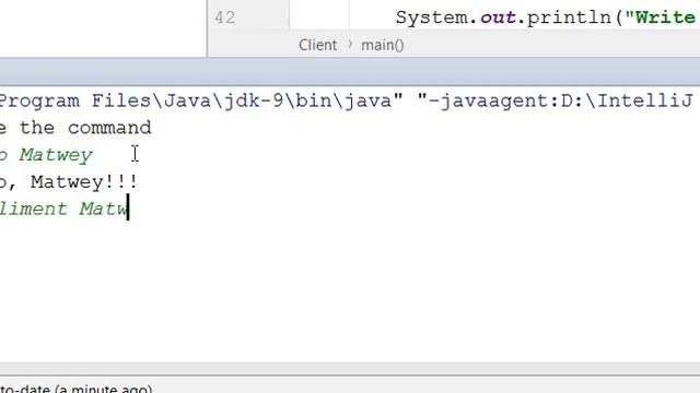 Client-Server in Java смотреть онлайн