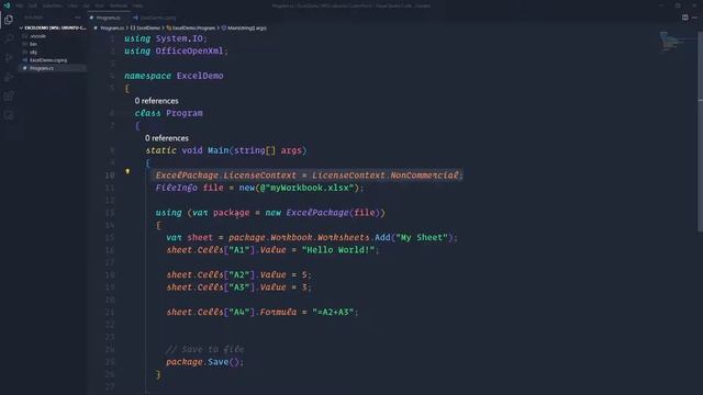 Quick Excel Demo In C# With EPPlus
