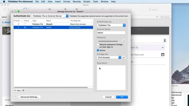 Set Sharing Permissions in FileMaker Pro Advanced смотреть онлайн