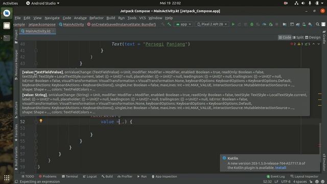 Tutorial Jetpack Compose Android - Membuat Aplikasi Sederhana (Input Text, Button, State) - Part 7 смотреть онлайн